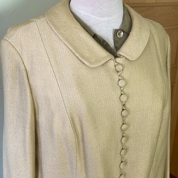 Vintage 60’s Oktavio High Class Wool Butter-Yellow Short Jacket, Size 46 EU/12US - Picture 2 of 16